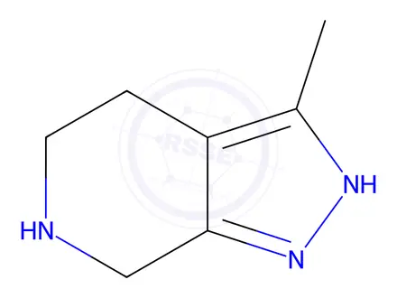 Chemical structure of 3-methyl-1H,4H,5H,6H,7H-pyrazolo[3,4-c]pyridine