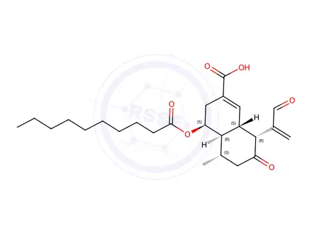 Chemical structure of 1-O-decanoylpanal
