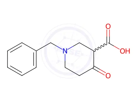 Chemical structure of 1-Benzyl-4-oxopiperidine-3-carboxylic acid
