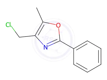 Chemical structure of 4-Chloromethyl-5-methyl-2-phenyl-oxazole
