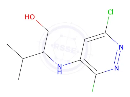 Chemical structure of 2-((3,6-Dichloropyridazin-4-yl)amino)-3-methylbutan-1-ol
