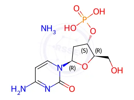 Chemical structure of 2'-Deoxycytidine-3'-monophosphate ammonium salt