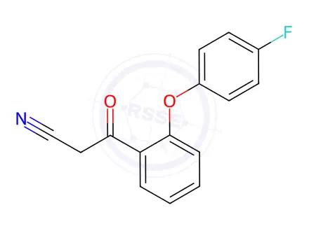 Chemical structure of 3-[2-(4-Fluorophenoxy)phenyl]-3-oxopropanenitrile