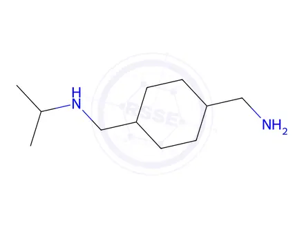 Chemical structure of 1-(4-{[(propan-2-yl)amino]methyl}cyclohexyl)methanamine
