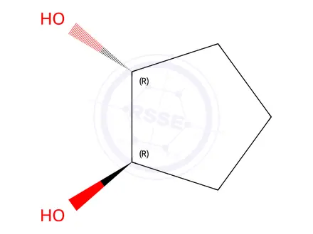 Chemical structure of (1R,2R)-trans-1,2-Cyclopentanediol