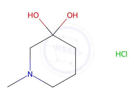 Chemical structure of 1-Methyl-piperidin-3-one hydrochloride monohydrate