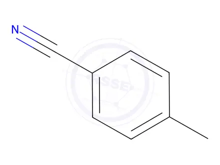 Chemical structure of p-Tolunitrile