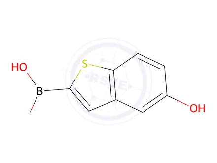 Chemical structure of Boronic acid, B-(5-hydroxybenzo[b]thien-2-yl)-
