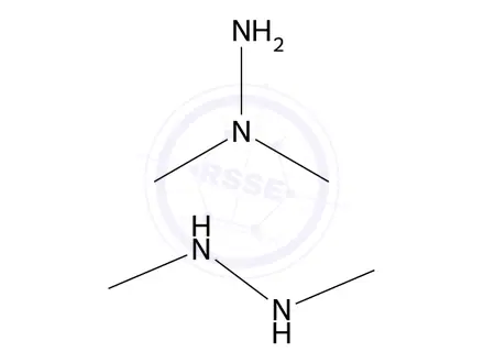 Chemical structure of Dimethyl hydrazine