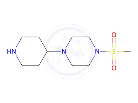 Chemical structure of 1-(Methylsulfonyl)-4-(piperidin-4-yl)piperazine (Dihydrochloride)