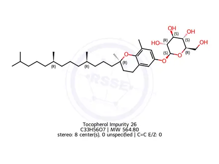 Chemical structure of Tocopherol Impurity 26