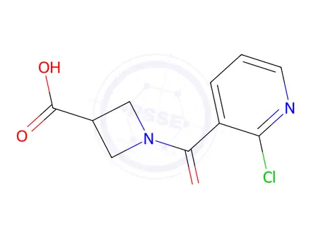 Chemical structure of 1-(2-Chloronicotinoyl)azetidine-3-carboxylic Acid