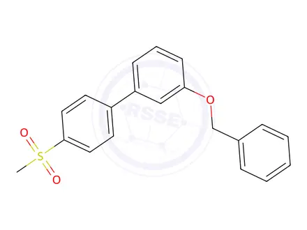 Chemical structure of 1-[3-(Benzyloxy)phenyl]-4-methanesulfonylbenzene