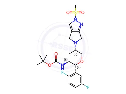 Chemical structure of Omarigliptin Impurity 12