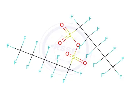 Chemical structure of Perfluoropentane sulfonic anhydride (PFPeSA)