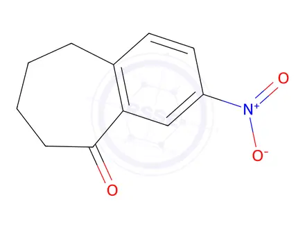 Chemical structure of 3-nitro-6,7,8,9-tetrahydro-5H-benzo[7]annulen-5-one
