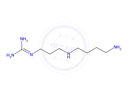 Chemical structure of guanidinospermidine