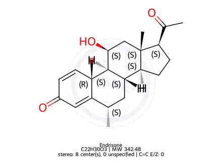 Chemical structure of Endrisone