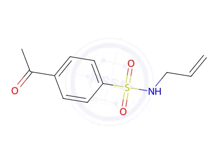 Chemical structure of 4-Acetyl-N-(prop-2-en-1-yl)benzene-1-sulfonamide