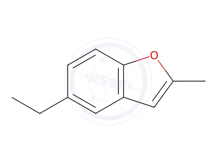 Chemical structure of Benzofuran, 5-ethyl-2-methyl-
