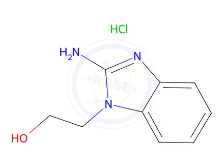 Chemical structure of 2-(2-Amino-1H-benzimidazol-1-yl)ethanol Hydrochloride