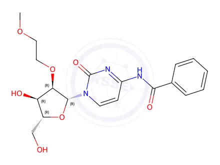 Chemical structure of N4-Benzoyl-2'-O-(2-methoxyethyl)cytidine