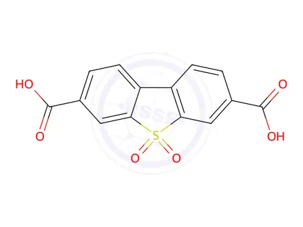 Chemical structure of 5,5-Dioxo-5H-dibenzo[b,d]thiophene-3,7-dicarboxylic Acid