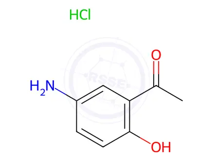 Chemical structure of 3-Acetyl-4-hydroxyaniline Hydrochloride