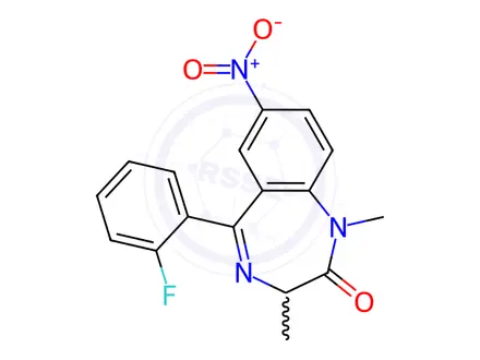 Chemical structure of Flunitrazepam Impurity 8