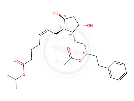 Chemical structure of Travoprost Impurity 45