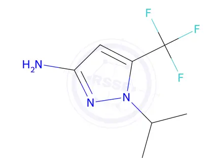 Chemical structure of 1-(propan-2-yl)-5-(trifluoromethyl)-1h-pyraZol-3-amine