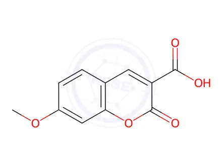 Chemical structure of 7-Methoxycoumarin-3-carboxylic Acid