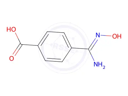 Chemical structure of 4-[(Z)-Amino(hydroxyimino)methyl]benzoic acid