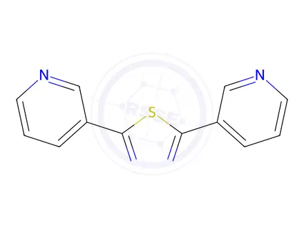 Chemical structure of 2,5-di(3-pyridyl)-1,3,4-thiadiazole
