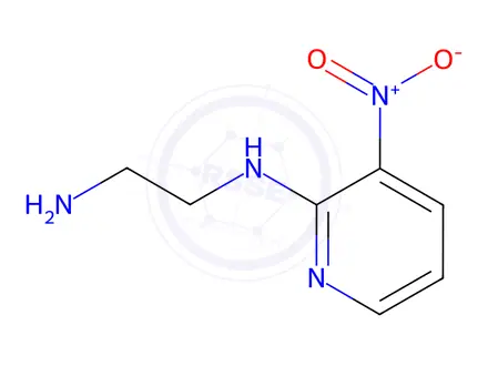 Chemical structure of N-(3-nitro-2-pyridyl)ethylenediamine