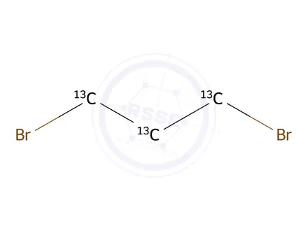 Chemical structure of 1,3-Dibromopropane-13C3