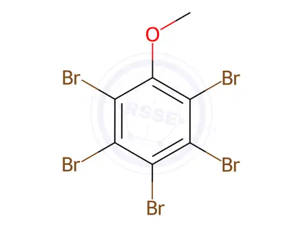 Chemical structure of Pentabromoanisole