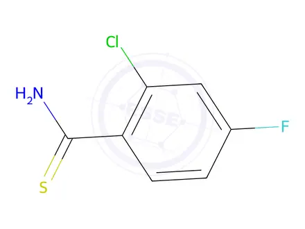 Chemical structure of 2-Chloro-4-fluorothiobenzamide