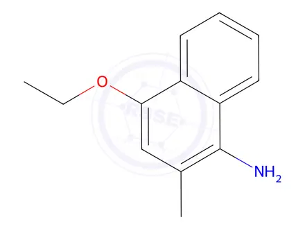 Chemical structure of 1-Naphthylamine,4-ethoxy-2-methyl-(6CI)