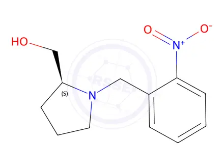 Chemical structure of (s)-(1-(2-Nitrobenzyl)pyrrolidin-2-yl)methanol