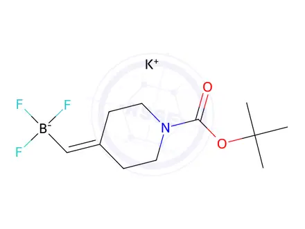Chemical structure of Potassium ((1-(tert-butoxycarbonyl)piperidin-4-ylidene)methyl)trifluoroborate
