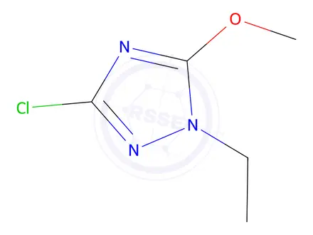 Chemical structure of 3-Chloro-1-ethyl-5-methoxy-1H-1,2,4-triazole