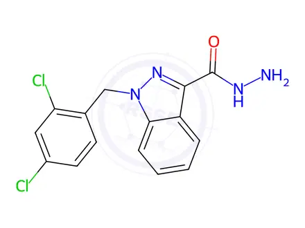 Chemical structure of Lonidamine Impurity 26 (Adjudin)