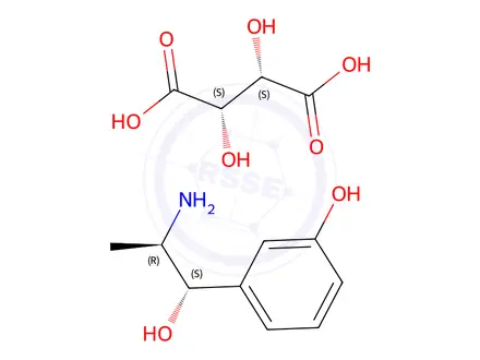 Chemical structure of Metaraminol Bitartrate Enantiomer