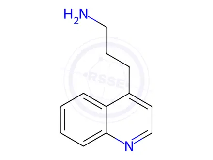Chemical structure of 3-(Quinolin-4-yl)propan-1-amine