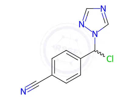 Chemical structure of 4-(Chloro-1H-1,2,4-triazol-1ylmethyl)benzonitrile