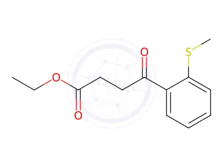 Chemical structure of Ethyl 4-[2-(methylthio)phenyl]-4-oxobutanoate