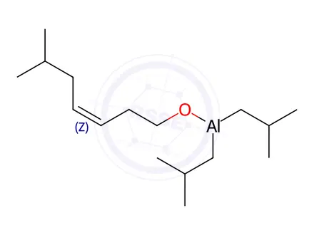 Chemical structure of (Z)-diisobutyl(6-methylhept-3-enolato)aluminium