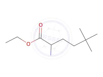 Chemical structure of ethyl 2-amino-5,5-dimethylhexanoate