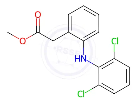 Chemical structure of Aceclofenac EP Impurity B